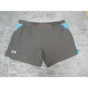 Under Armour Shorts Womens 3XL Black Heatgear Stretch‎ Athletic Fitted